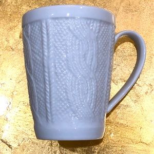 BIA‎ Cordon Bleu Bright White “Cable Stitch” Tapered Coffee Mug